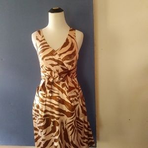 Marc by Marc Jacobs Silk Blend Zebra Print Dress